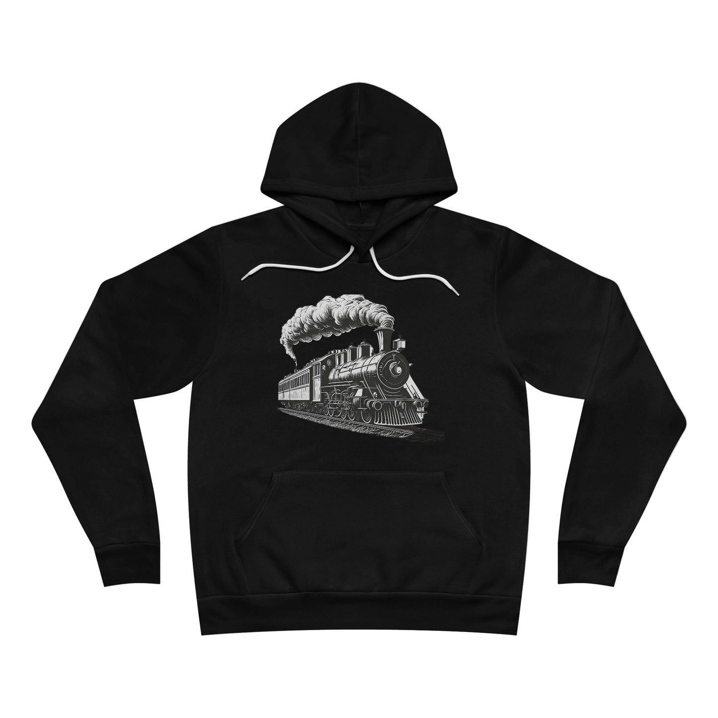 Vintage Steam Engine - Unisex Sponge Fleece Pullover Hoodie