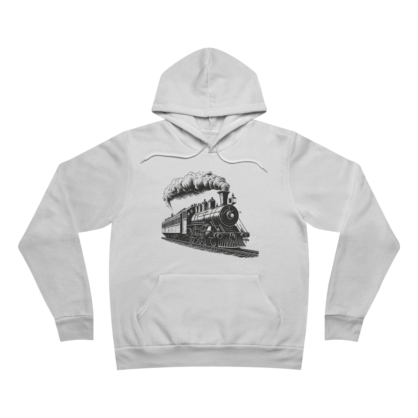 Vintage Steam Engine - Unisex Sponge Fleece Pullover Hoodie