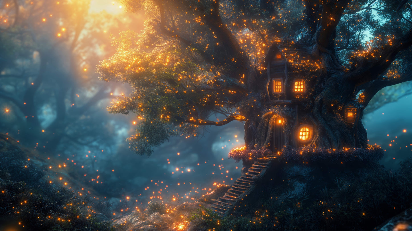 Digital Art Download - Fantasy Treehouse