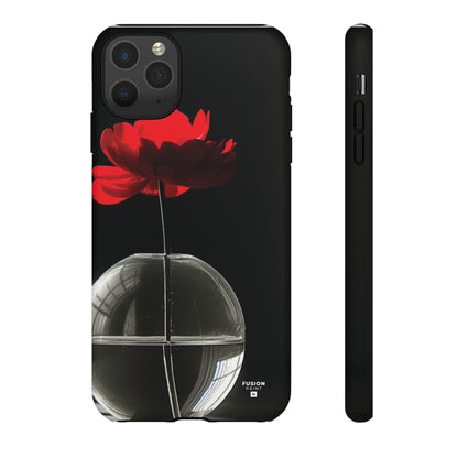 Minimalist Red Flower Phone Case