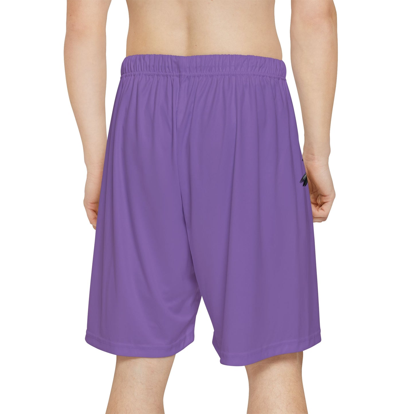 Bird on a Finger - Men’s Sports Shorts (Light Purple)