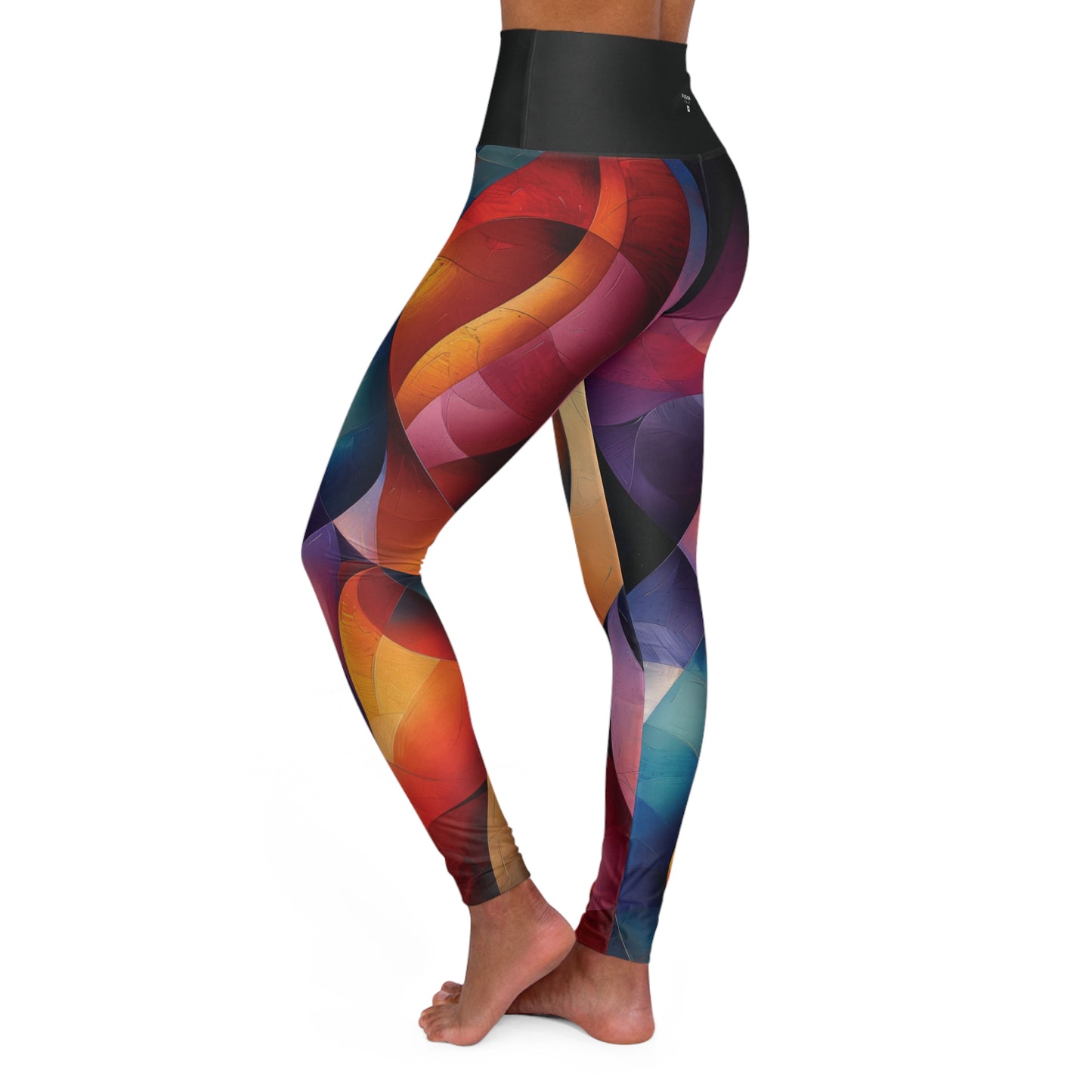 Color Wave - High Waisted Yoga Leggings