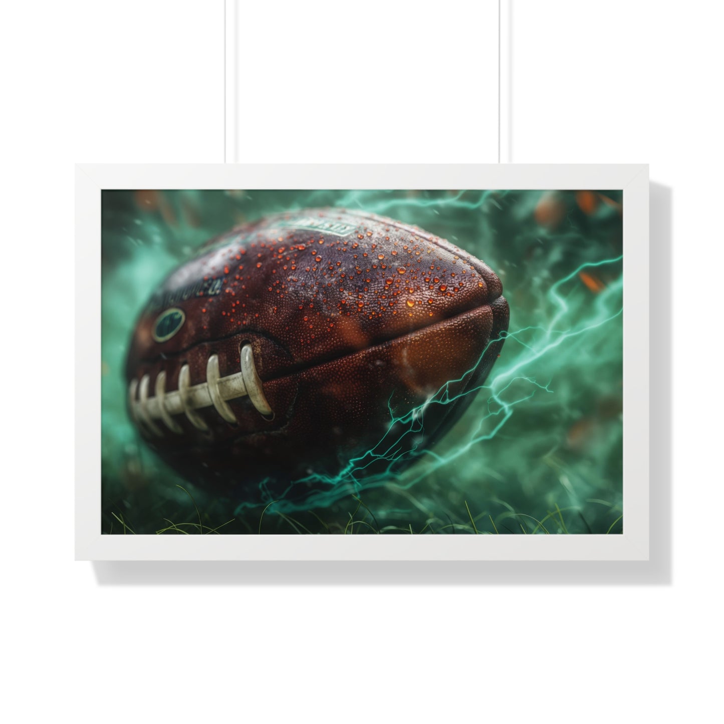 Football! Electricity of Gameday - Framed Horizontal Poster