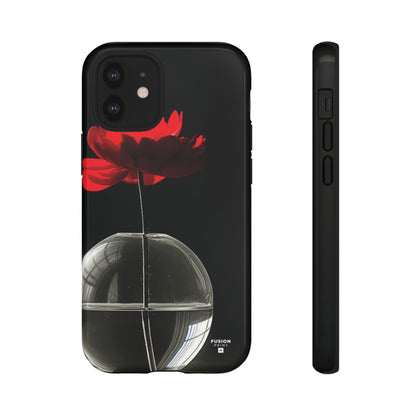 Minimalist Red Flower Phone Case