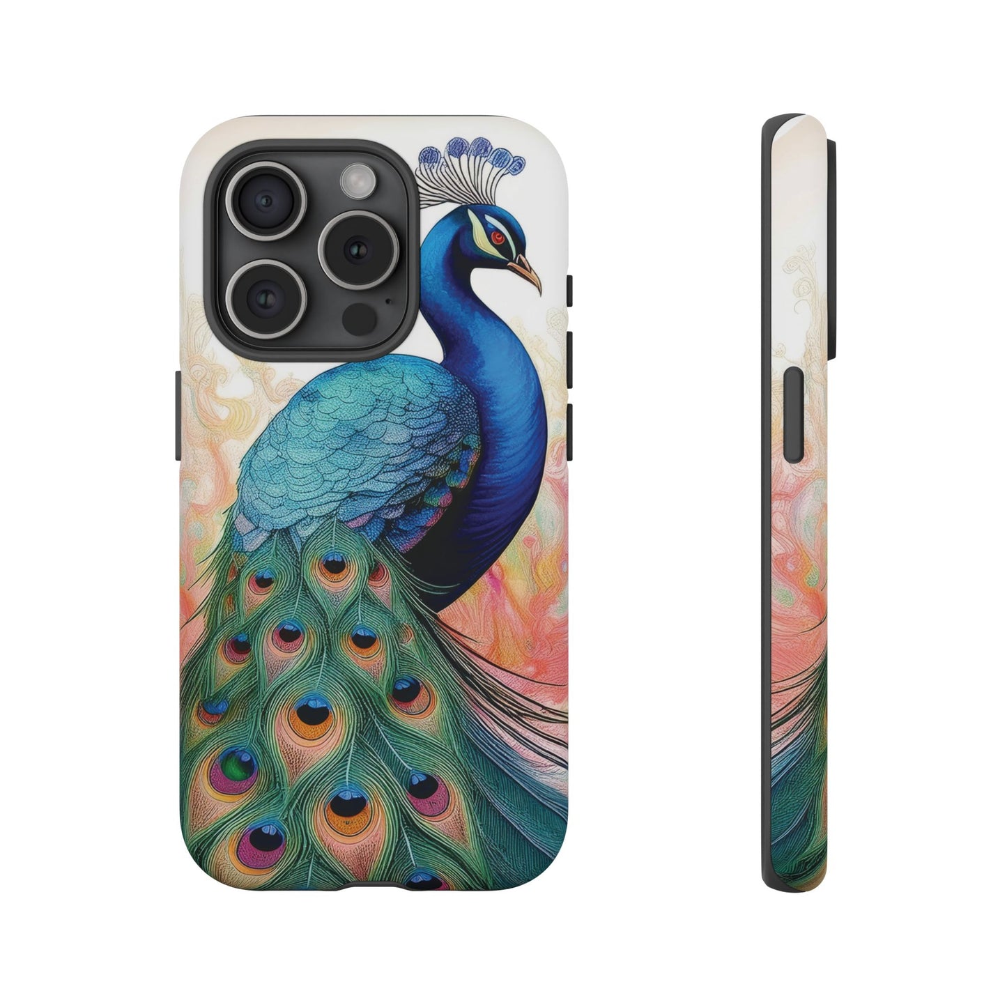 Watercolor Peacock Phone Case