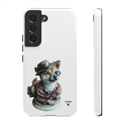 Porcelain Steampunk Chihuahua Figurine Phone Case