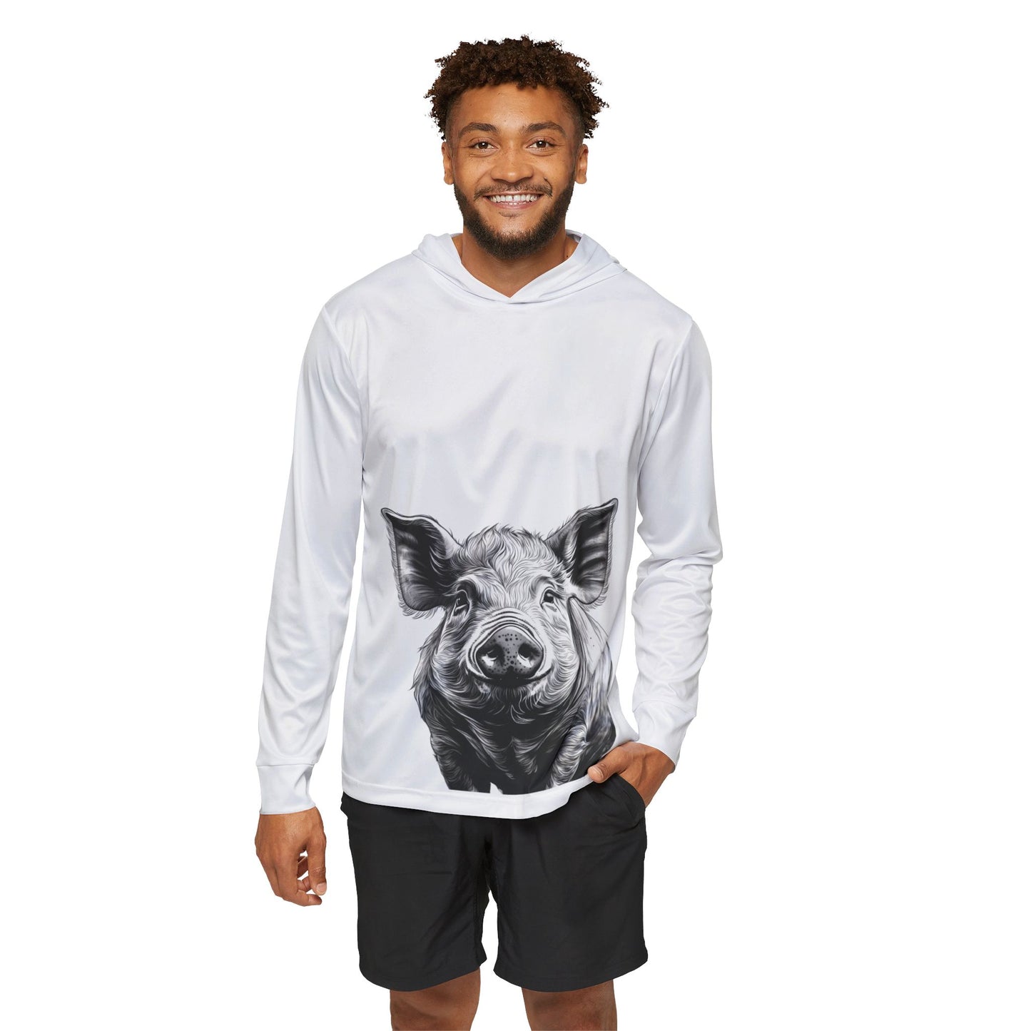 What a Pig - Men's Sports Warmup Hoodie (AOP)