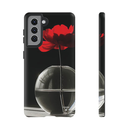 Minimalist Red Flower Phone Case