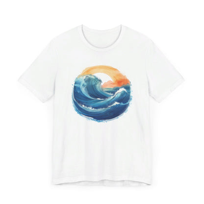 Ocean Wave + Sunset T-shirt | Short Sleeve Tee (Unisex)