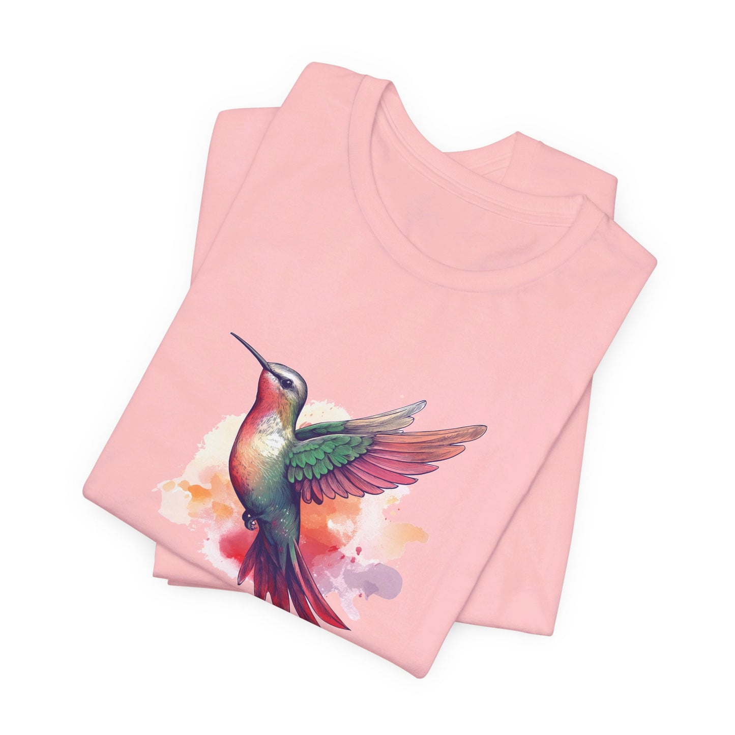 Watercolor Hummingbird T-shirt | Short Sleeve Tee (Unisex)