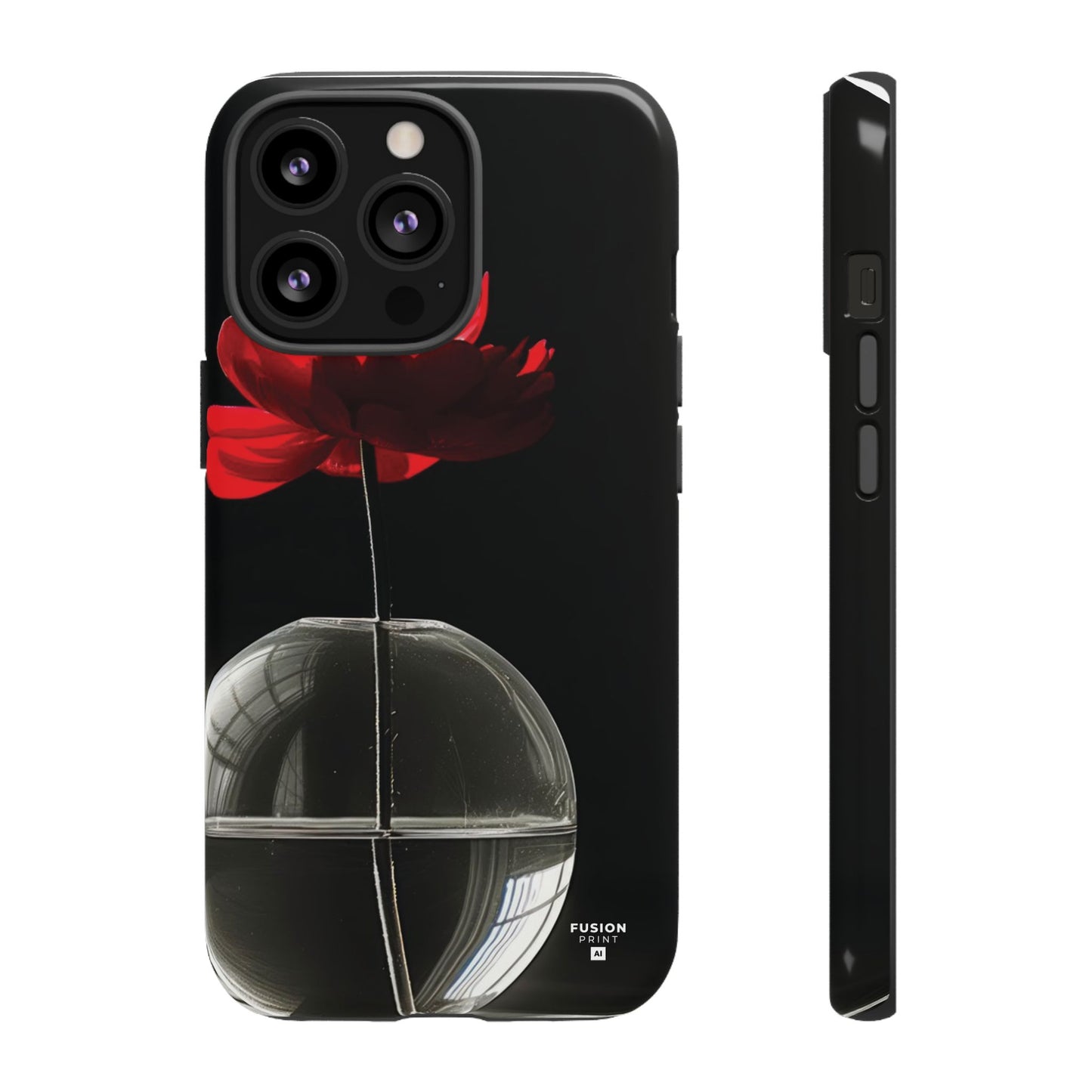 Minimalist Red Flower Phone Case