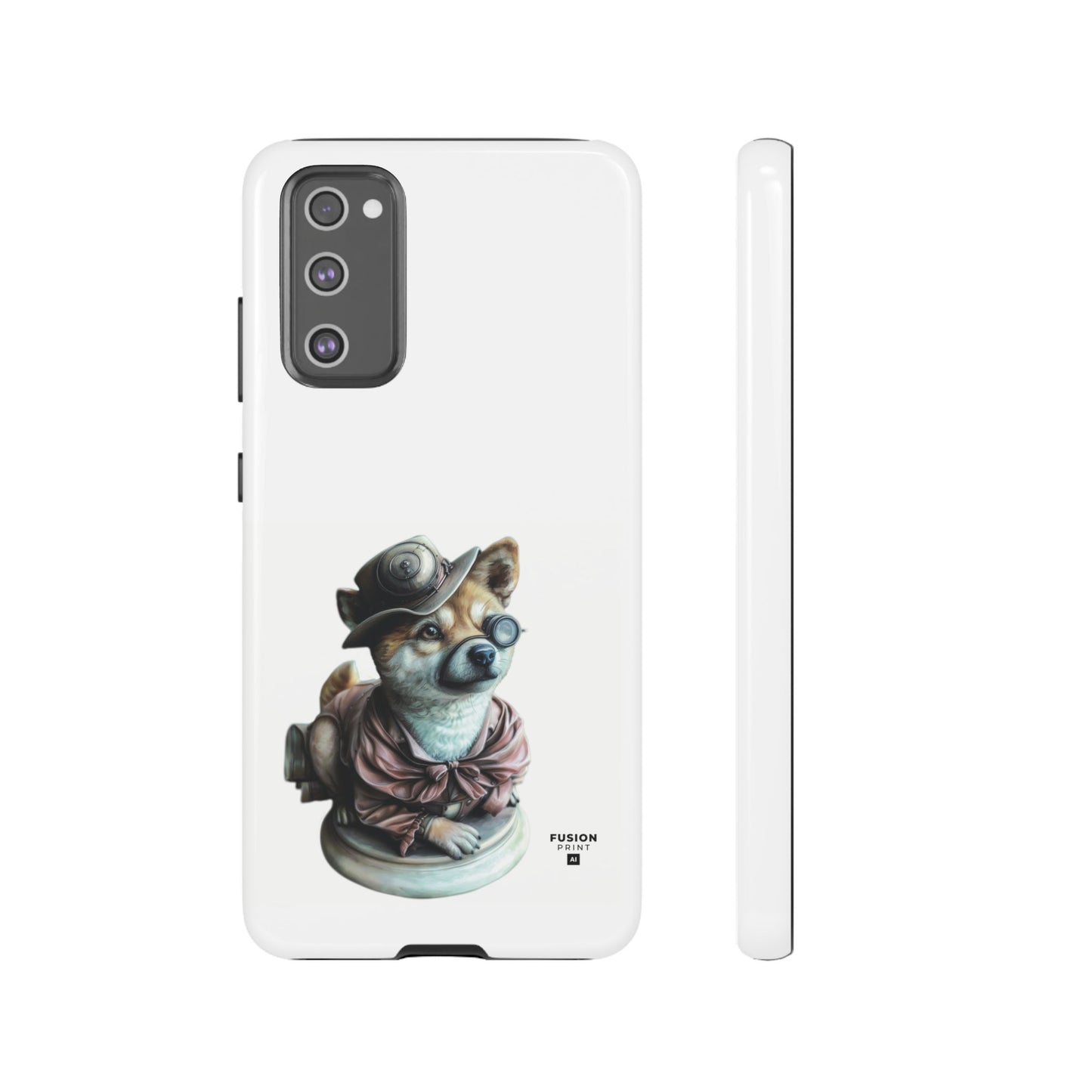 Porcelain Steampunk Chihuahua Figurine Phone Case