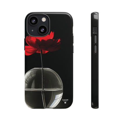 Minimalist Red Flower Phone Case