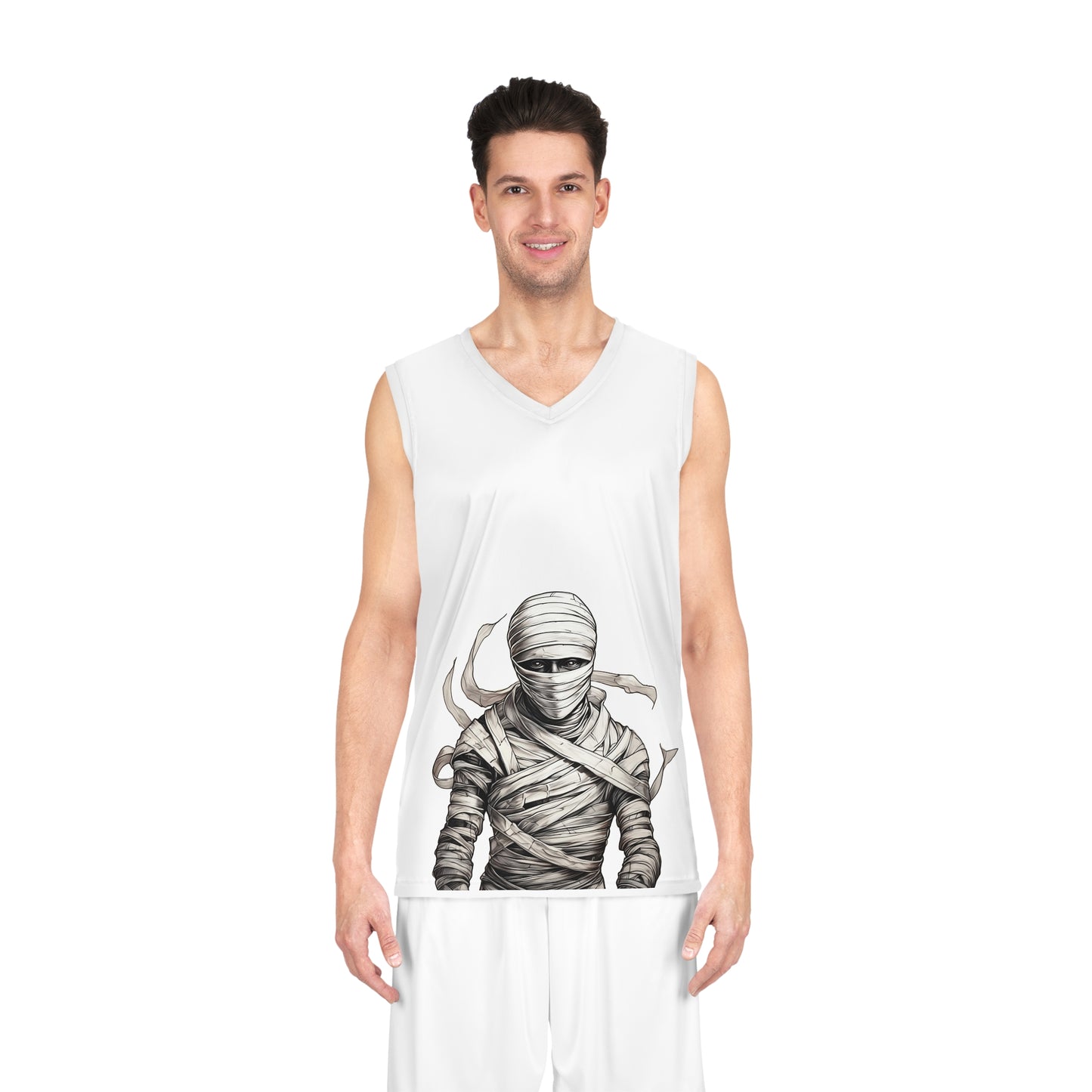 Mummy Unravels- Basketball Jersey (Unisex)