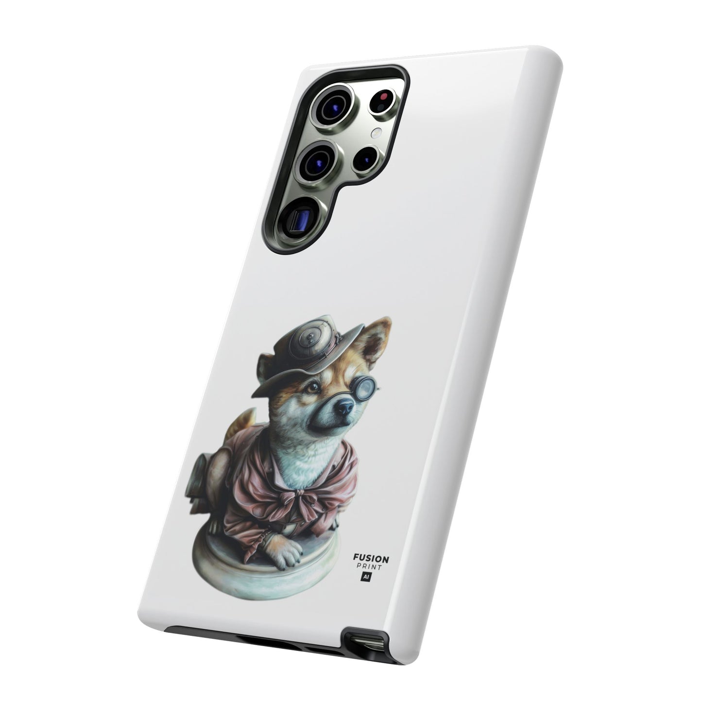 Porcelain Steampunk Chihuahua Figurine Phone Case