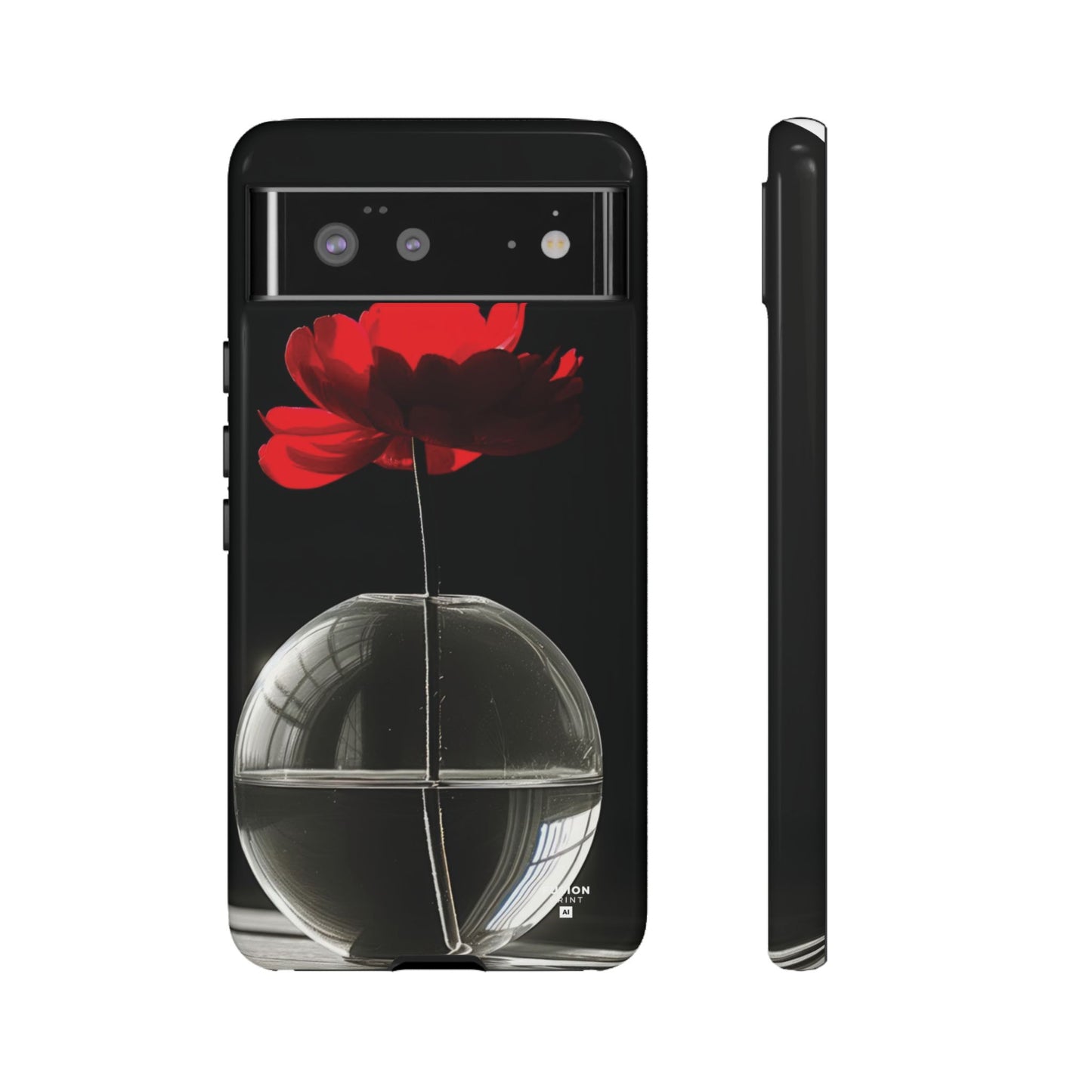 Minimalist Red Flower Phone Case