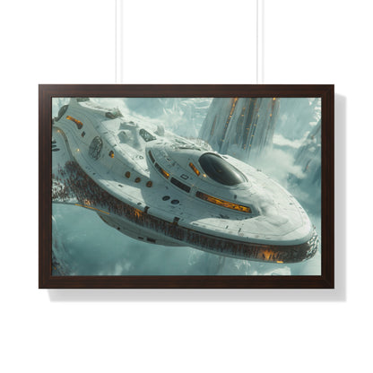 Spaceship - Framed Horizontal Poster