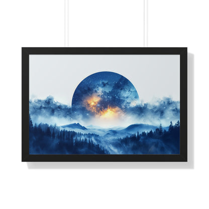 Moonscape - Framed Horizontal Poster