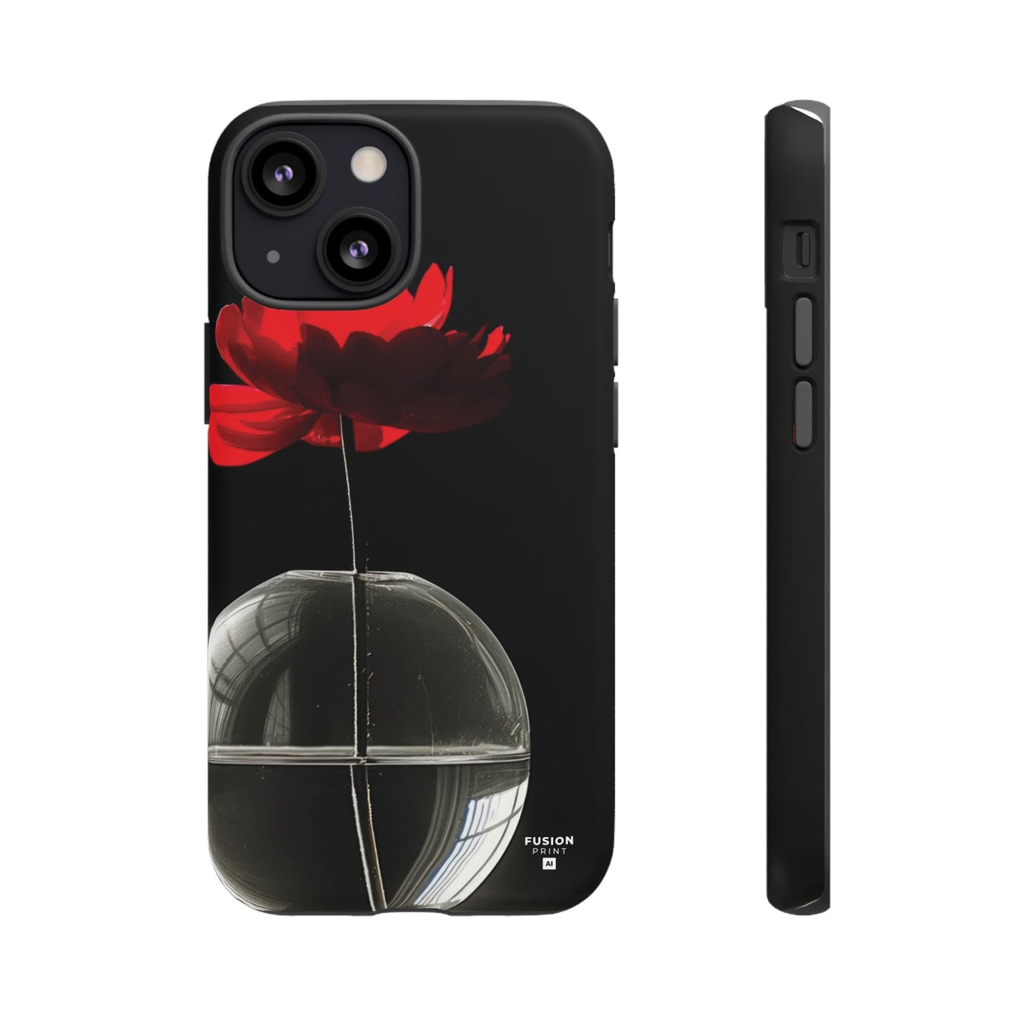 Minimalist Red Flower Phone Case