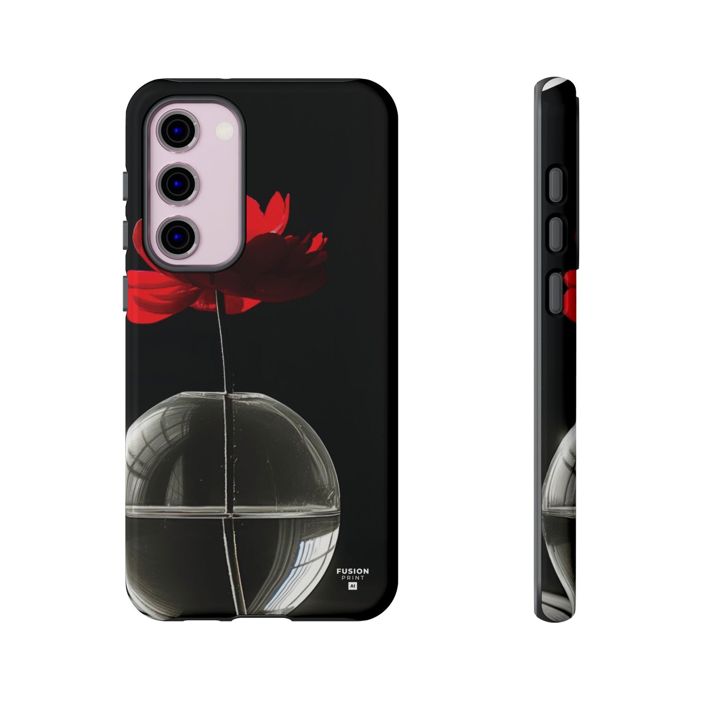 Minimalist Red Flower Phone Case