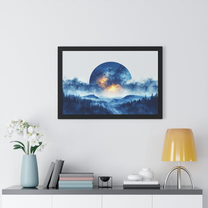 Moonscape - Framed Horizontal Poster