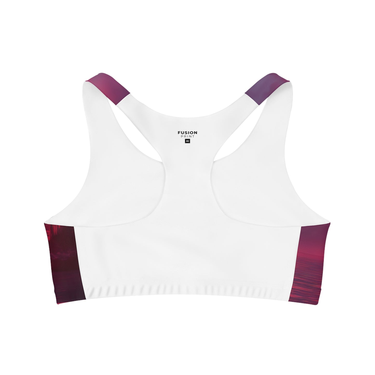 Synth-Wave Sunrise - Seamless Sports Bra