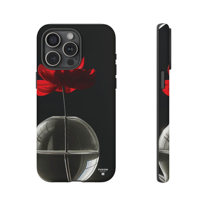 Minimalist Red Flower Phone Case