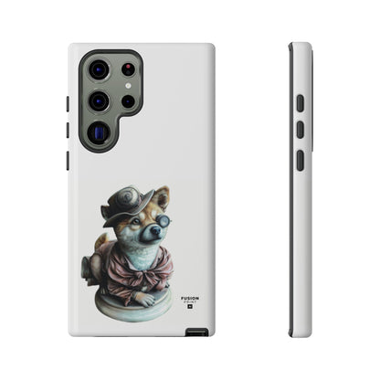 Porcelain Steampunk Chihuahua Figurine Phone Case