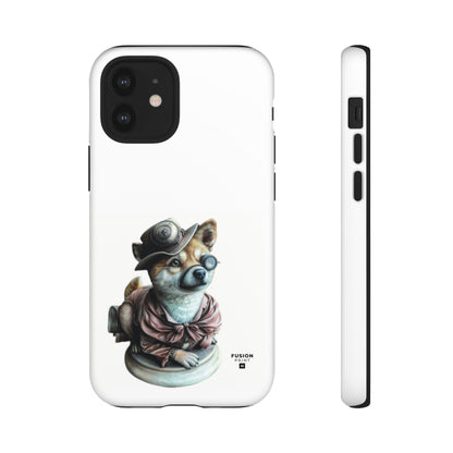 Porcelain Steampunk Chihuahua Figurine Phone Case