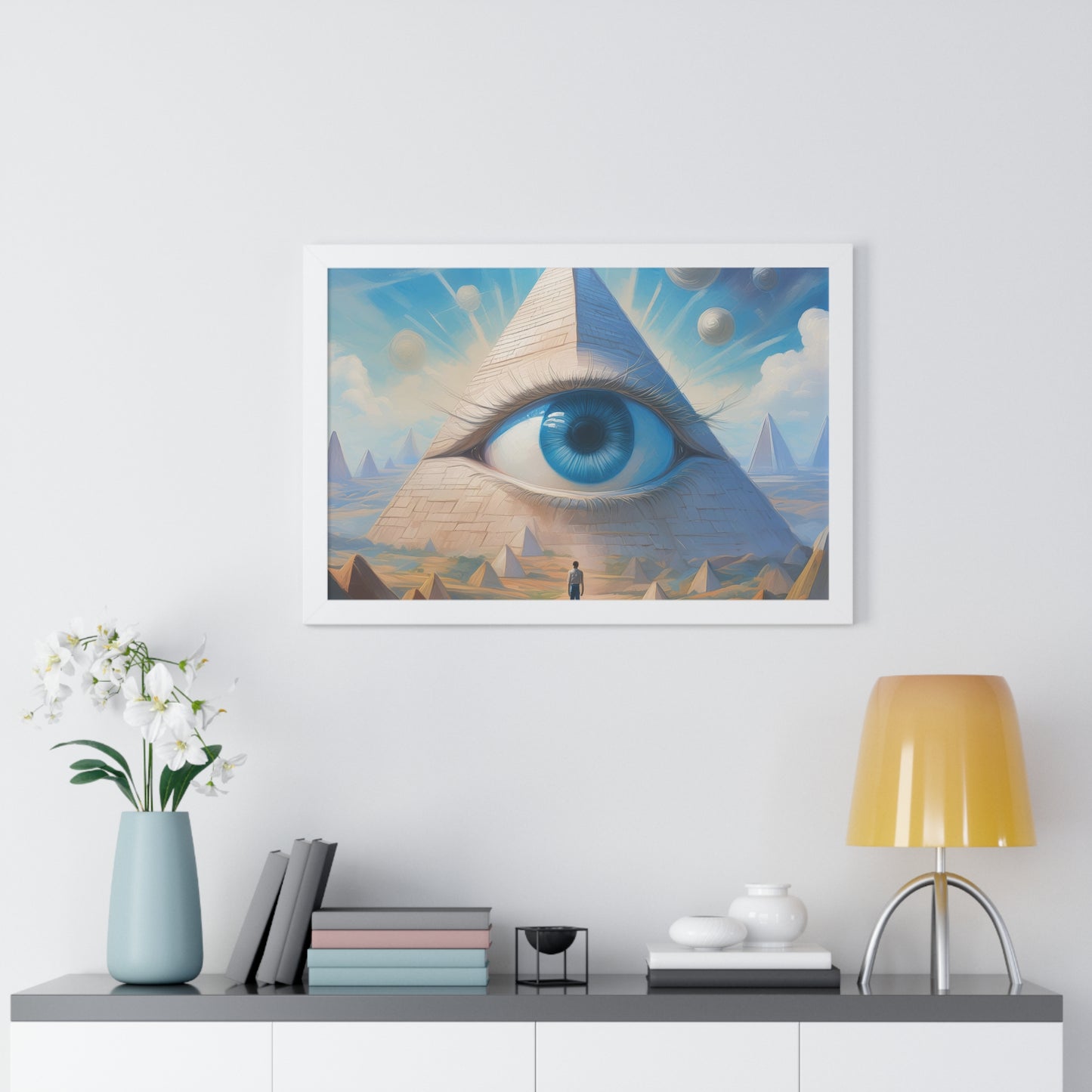 Approaching the All Seeing Eye - Framed Horizontal Poster