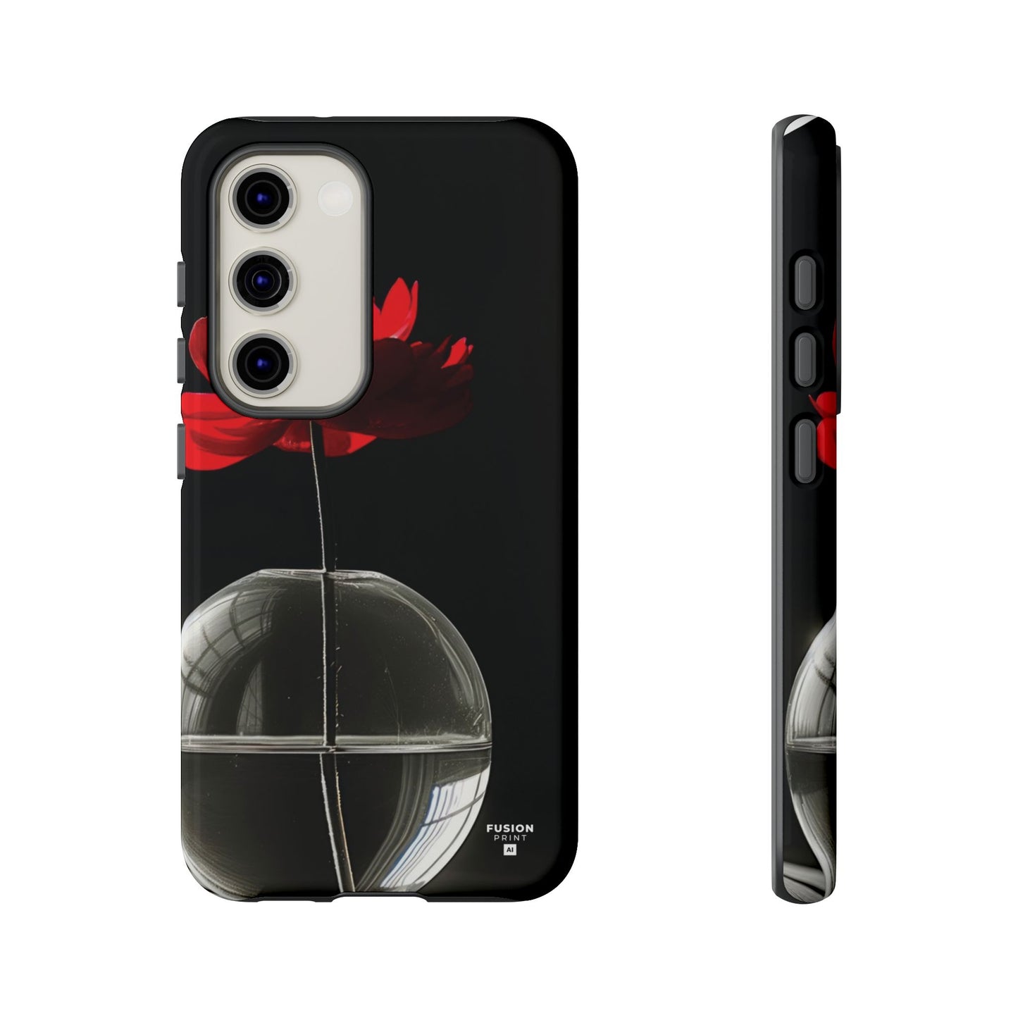 Minimalist Red Flower Phone Case