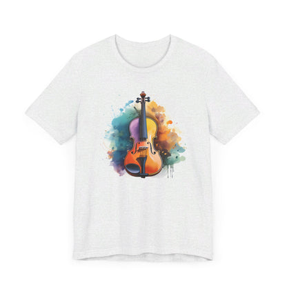 Watercolor Violin T-shirt | Short Sleeve Tee (Unisex)