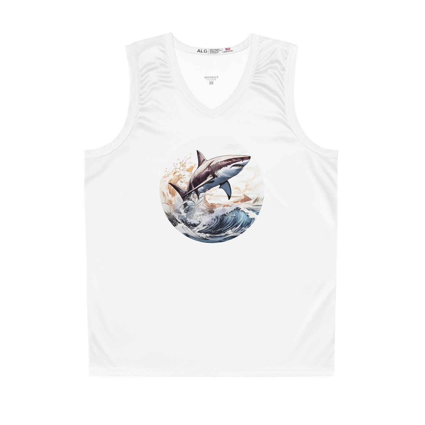 Shark Bite - Basketball Jersey (Unisex)