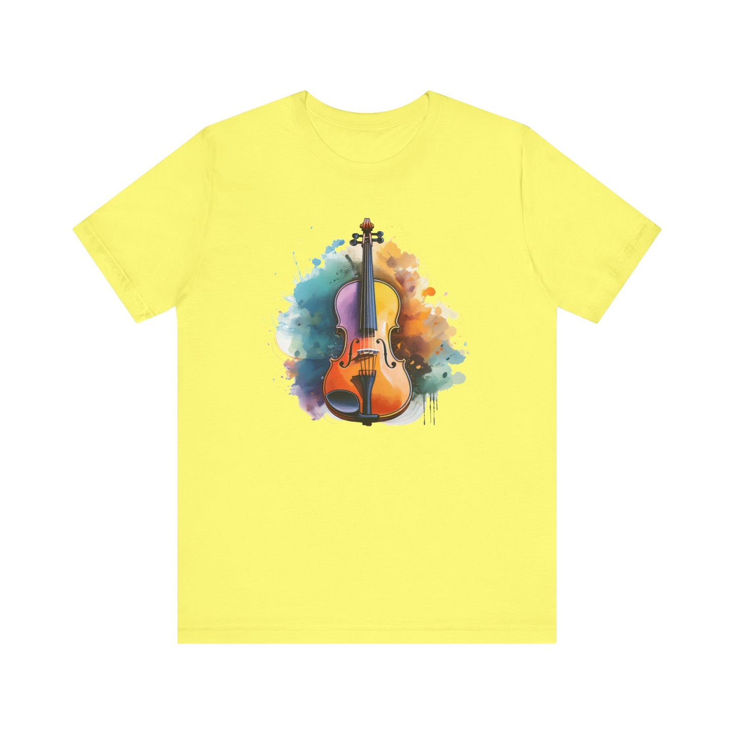 Watercolor Violin T-shirt | Short Sleeve Tee (Unisex)