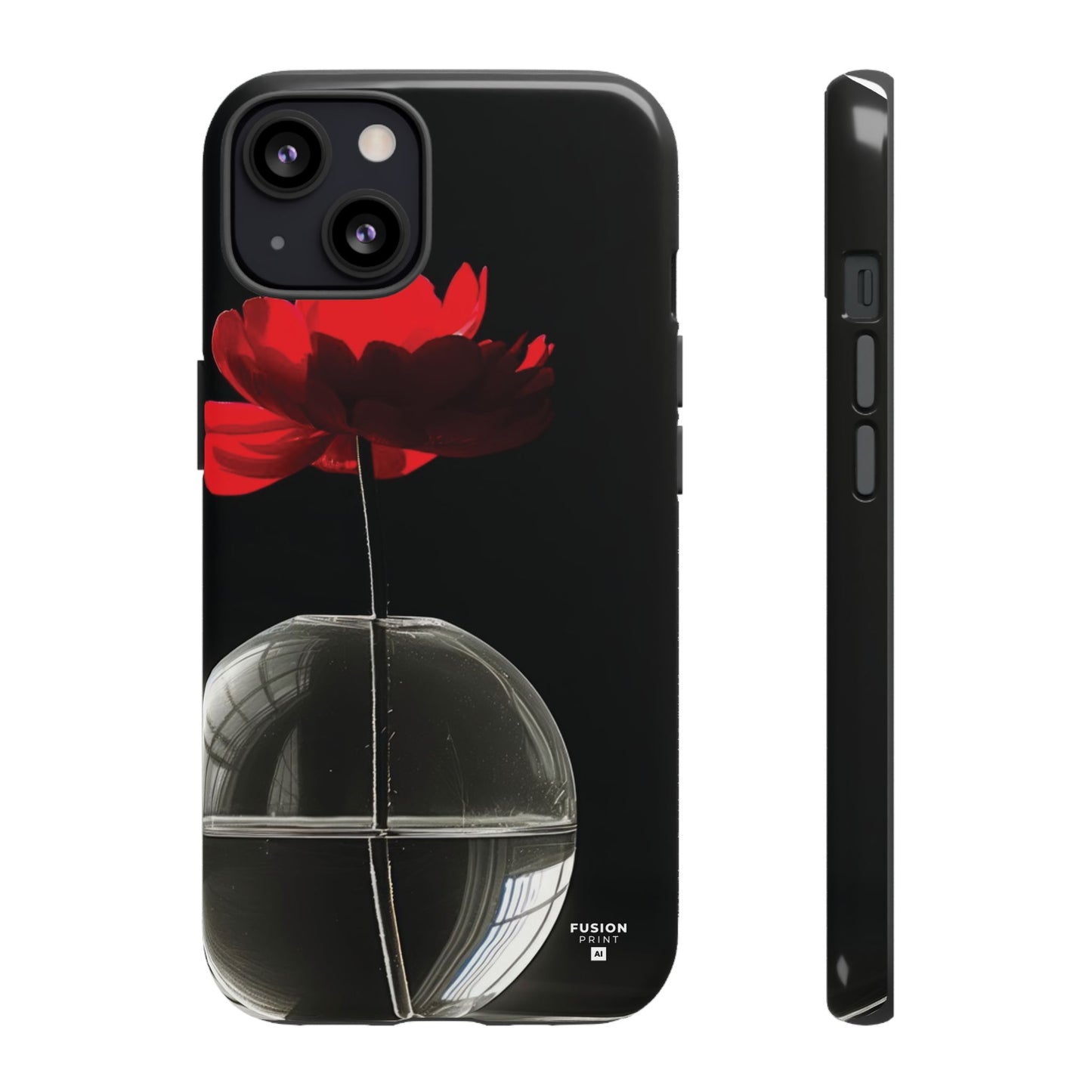 Minimalist Red Flower Phone Case