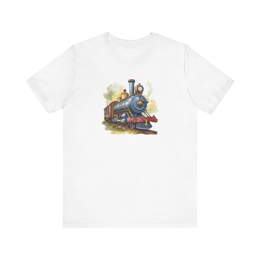 Storybook Steam Engine T-shirt | Short Sleeve Tee (Unisex)