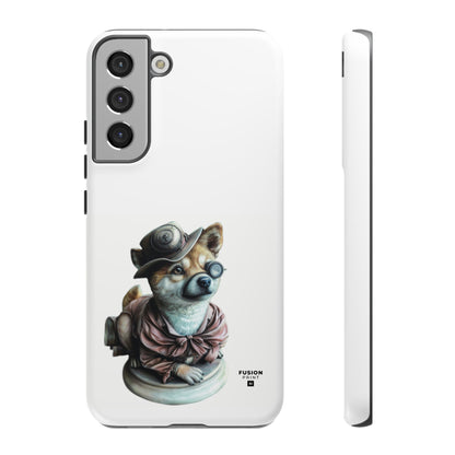 Porcelain Steampunk Chihuahua Figurine Phone Case