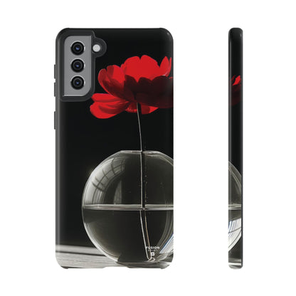 Minimalist Red Flower Phone Case