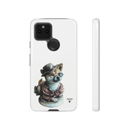 Porcelain Steampunk Chihuahua Figurine Phone Case