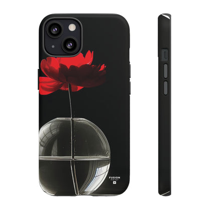 Minimalist Red Flower Phone Case