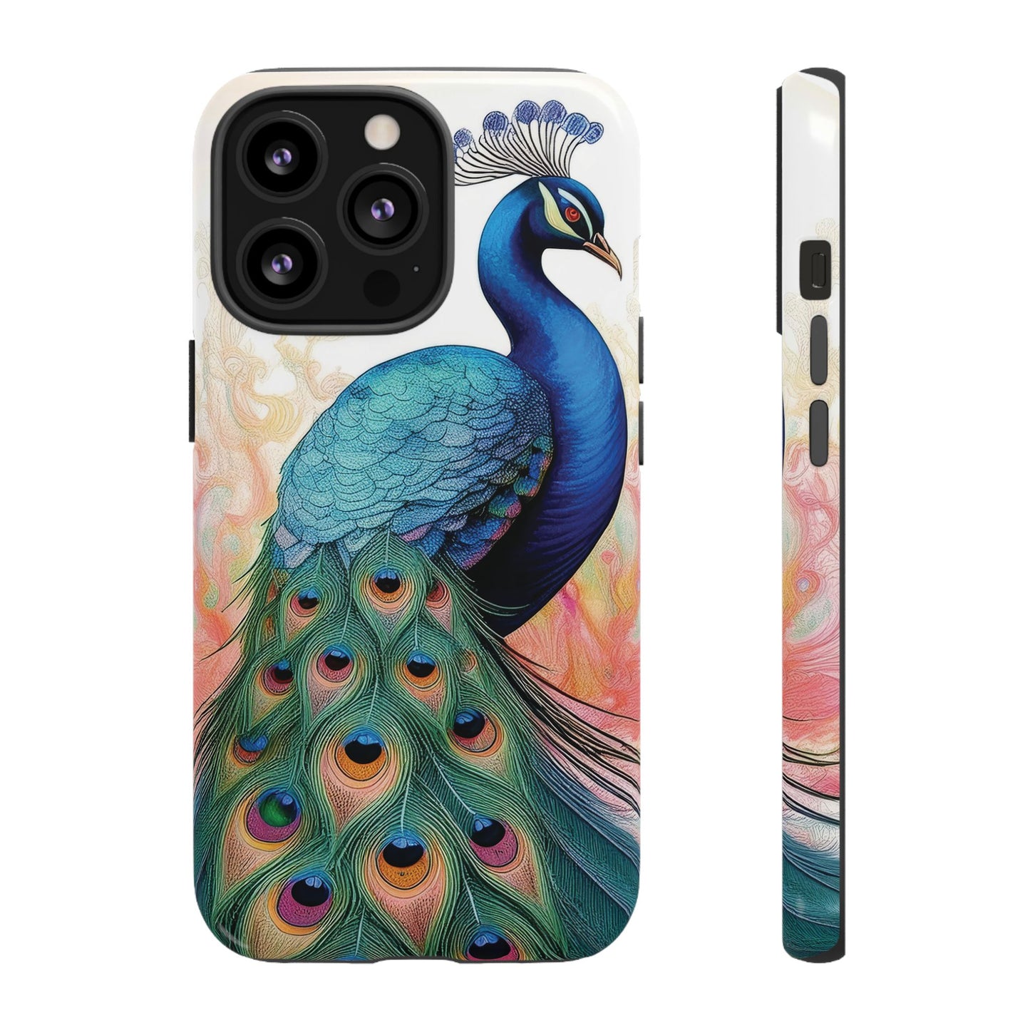 Watercolor Peacock Phone Case