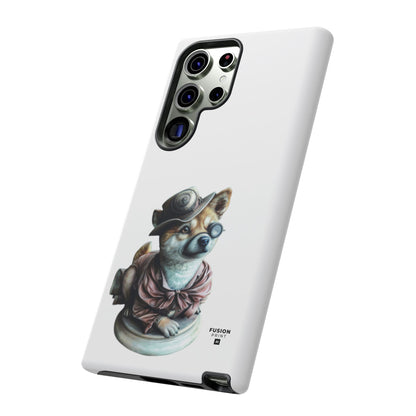 Porcelain Steampunk Chihuahua Figurine Phone Case