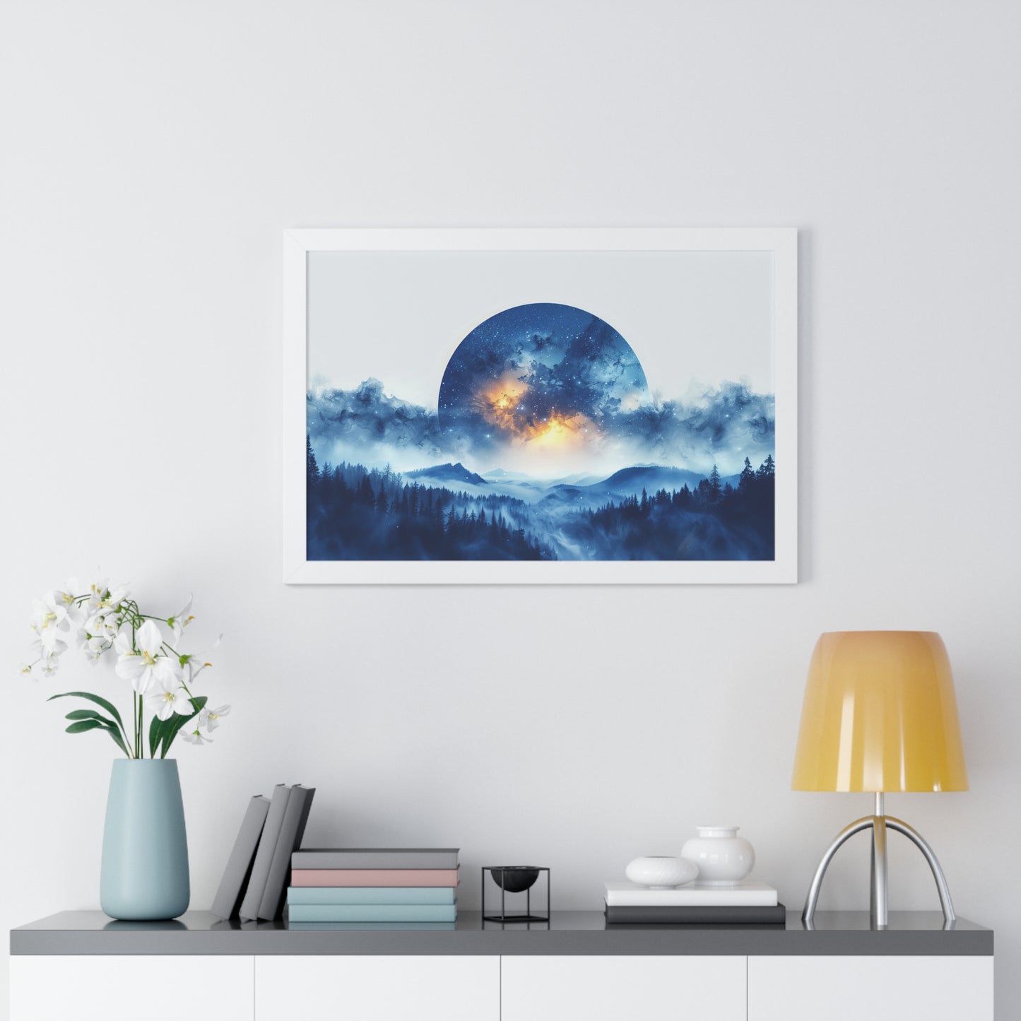 Moonscape - Framed Horizontal Poster