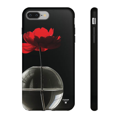 Minimalist Red Flower Phone Case