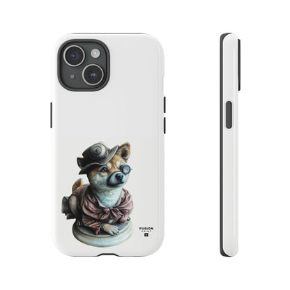 Porcelain Steampunk Chihuahua Figurine Phone Case