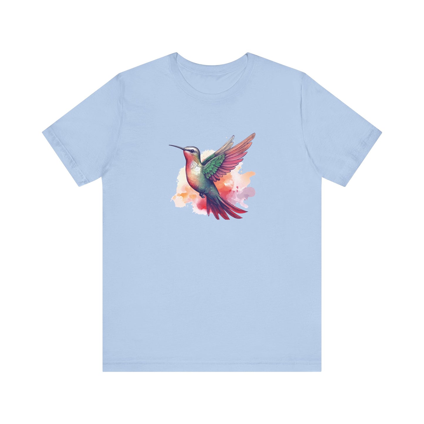 Watercolor Hummingbird T-shirt | Short Sleeve Tee (Unisex)