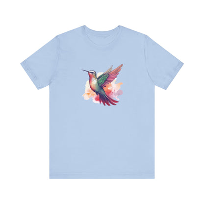 Watercolor Hummingbird T-shirt | Short Sleeve Tee (Unisex)