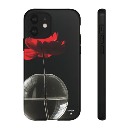 Minimalist Red Flower Phone Case