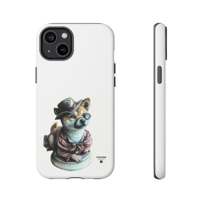 Porcelain Steampunk Chihuahua Figurine Phone Case