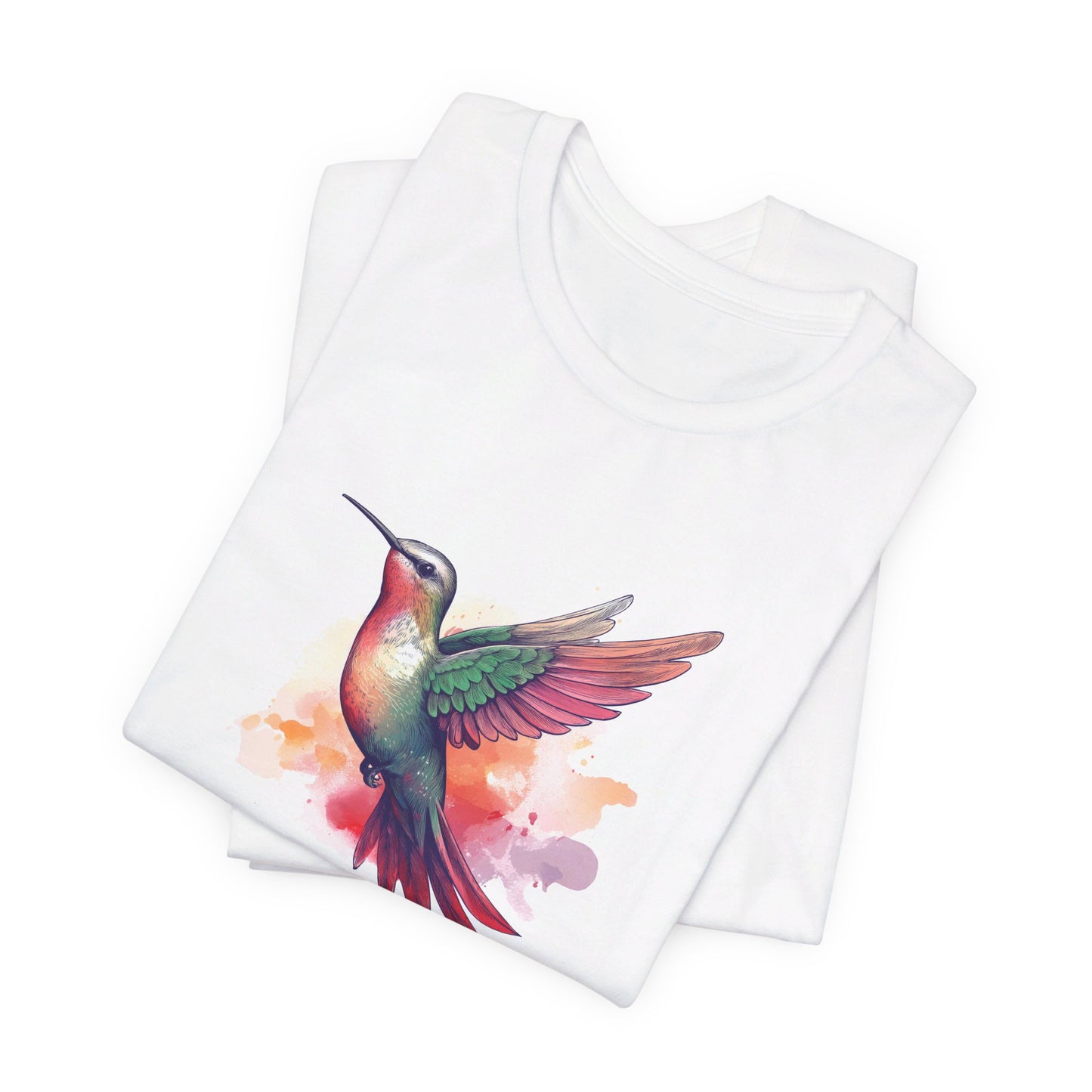 Watercolor Hummingbird T-shirt | Short Sleeve Tee (Unisex)